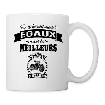 les meilleurs deviennent motards,moto,citation - Mug blanc - blanc - Droite