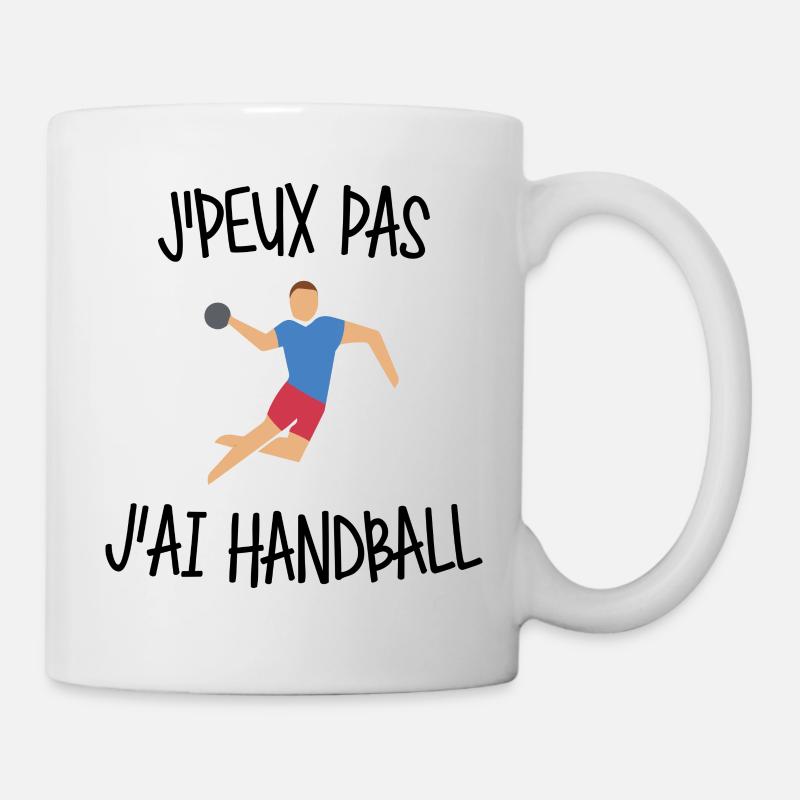 J'peux pas j'ai handball - Mug blanc - blanc