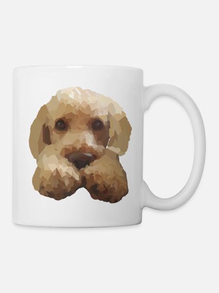 Süßer Hund Pudel Labradoodle Goldendoodle - Tasse - Weiß