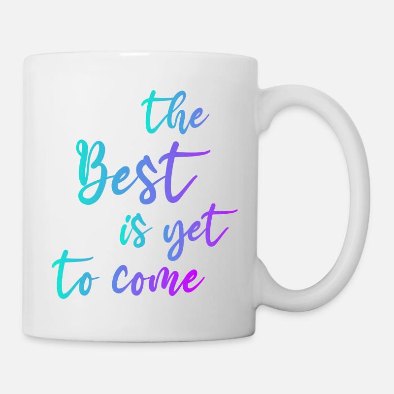 THE BEST GRADIENT BLUE PURPLE - Mug - white