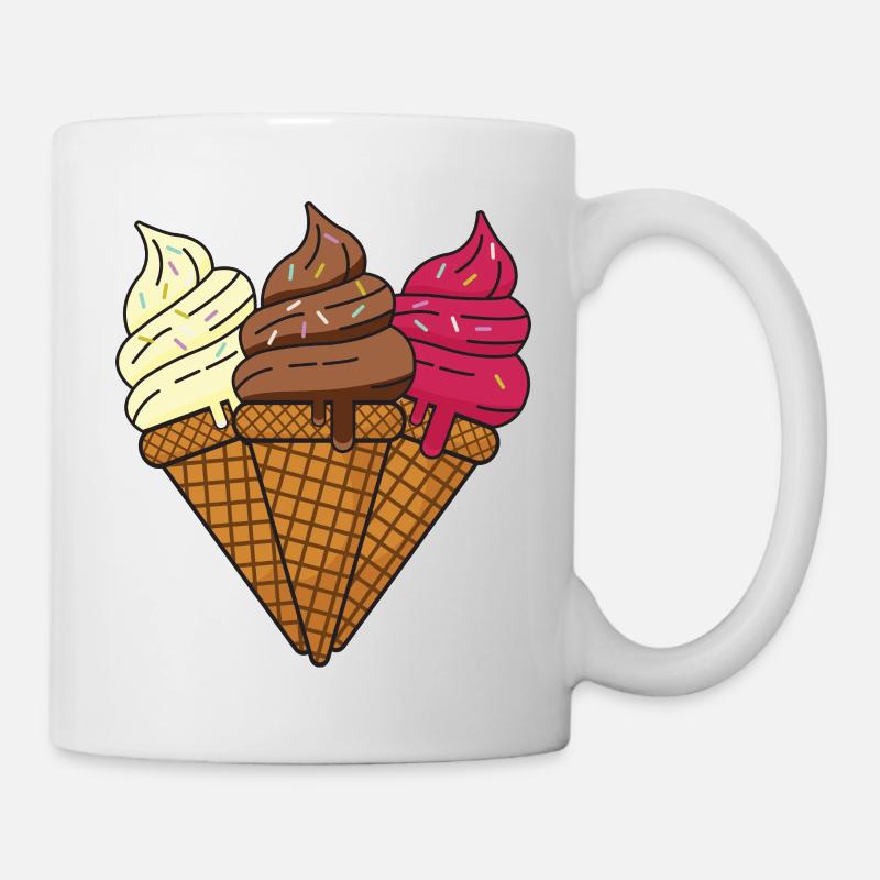 Glaces douces - Mug blanc - blanc