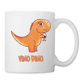 Vino Dino - Funny Vinosaur - Wine Dino - - Mug blanc - blanc - Droite