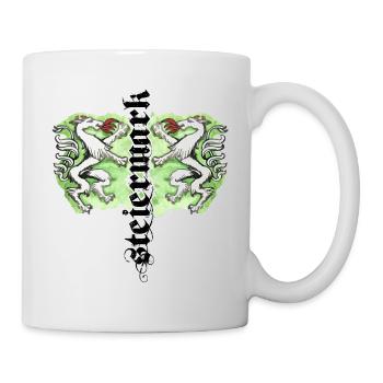 Styria with Styrian Panther - Mug - white - Right