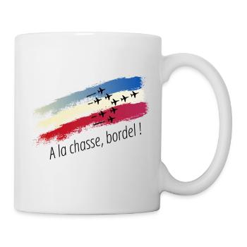 A la chasse, bordel ! - Mug blanc - blanc - Droite