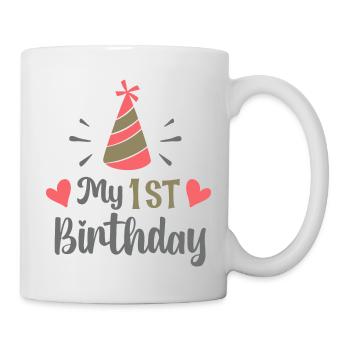 My 1st Birthday - Mug - white - Right