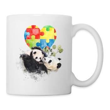 Panda Coloré Autisme Être différent - Mug blanc - blanc - Droite