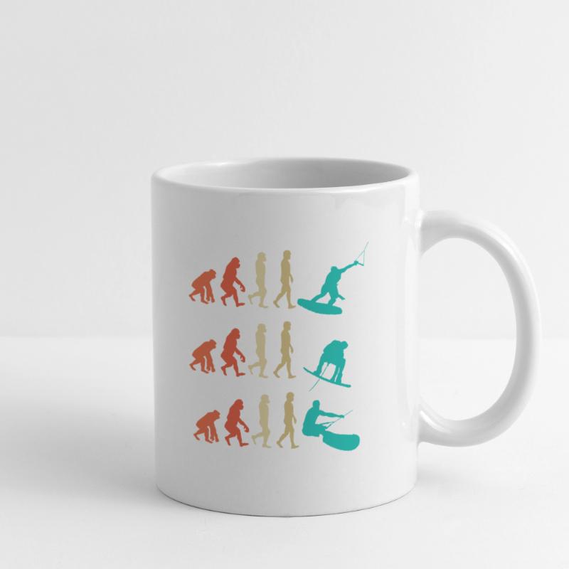 Cadeau d'évolution de wakeboard Mug blanc