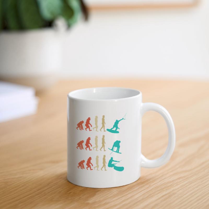 Cadeau d'évolution de wakeboard Mug blanc