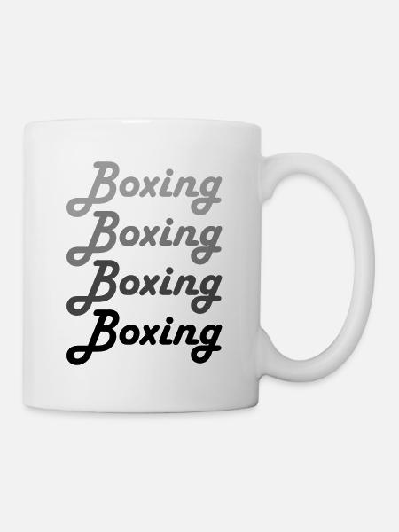 Boxen, Liebe Boxen, Boxen Hoodies, Boxshirt - Tasse - Weiß