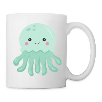 Bébé Méduse Enfants Jeunes Filles - Mug blanc - blanc - Droite