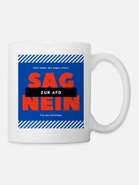 AFD! Nein! - Tasse - Weiß