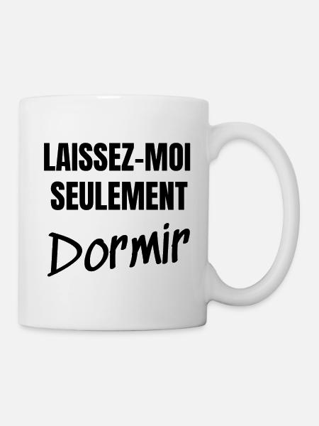 laissez-moi seulement dormir - Mug blanc - blanc