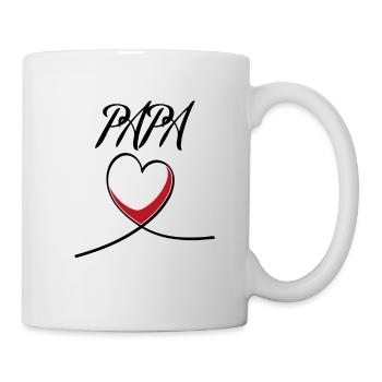 Papa Herz - Tasse - Weiß - Rechts