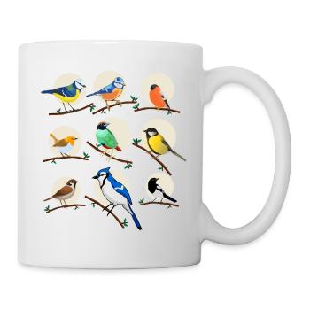 Garden birds, birds,, - Mug - white - Right
