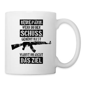 BUNDESWEHR SOLDAT SCHUSS ZIEL BUND - Tasse - Weiß - Rechts