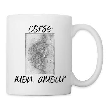 Korsika meine Liebe Geschenk Mann Frau Humor Urlaub - Tasse - Weiß - Rechts