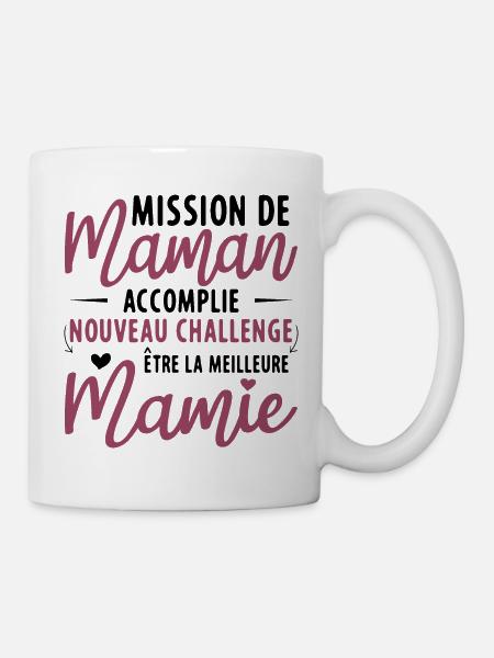 Mission De Maman Accomplie Mamie Annonce Grossesse - Mug blanc - blanc