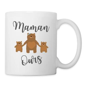 Maman ours - Mug blanc - blanc - Droite