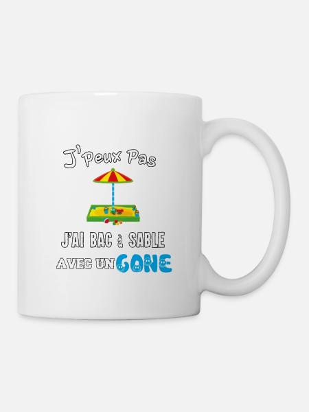 J'peux pas j'ai bac à sable gone 69 - Mug blanc - blanc
