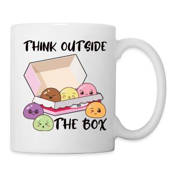 Mochi Kawaii außerhalb Box denken Geschenk - Tasse - Weiß - Rechts