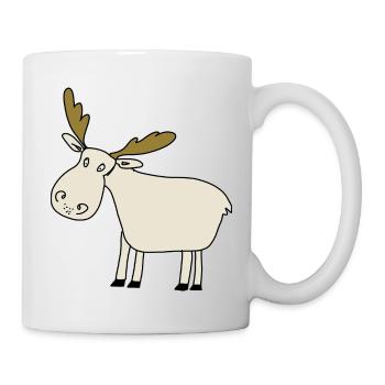 Elch - Tasse - Weiß - Rechts