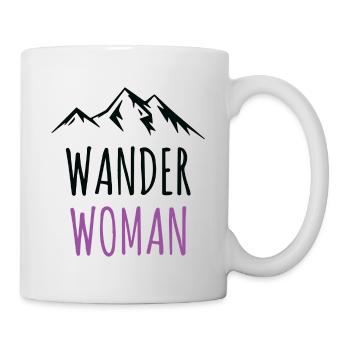 Hiking Woman Hiking Mountains Trekking Gift - Mug - white - Right