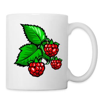 Framboises - Mug blanc - blanc - Droite