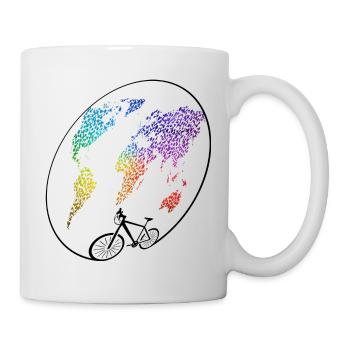radtour, bike lover - Tasse - Weiß - Rechts
