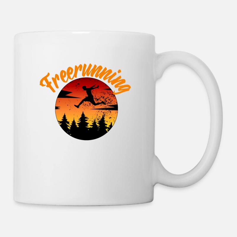 freerunning - Mug blanc - blanc