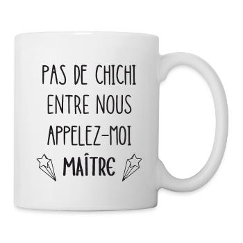 appelez-moi maître - Mug blanc - blanc - Droite