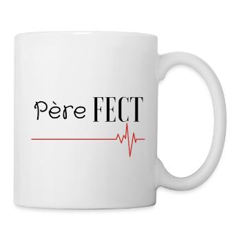 Père-FECT : Le super papa PARFAIT ! - Mug blanc - blanc - Droite