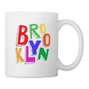 BROOKLYN FARBE - Tasse - Weiß - Rechts