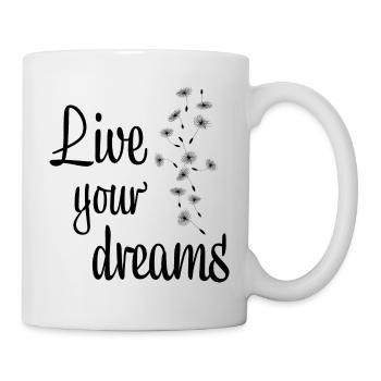 Live Your Dreams - Mug - white - Right
