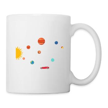 Tesla in Space Solar System SpaceX - Mug - white - Right