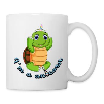 tortue licorne crapaud créature mystique animal - Mug blanc - blanc - Droite
