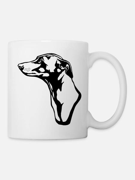 greyhound BACKGROUND - Tasse - Weiß