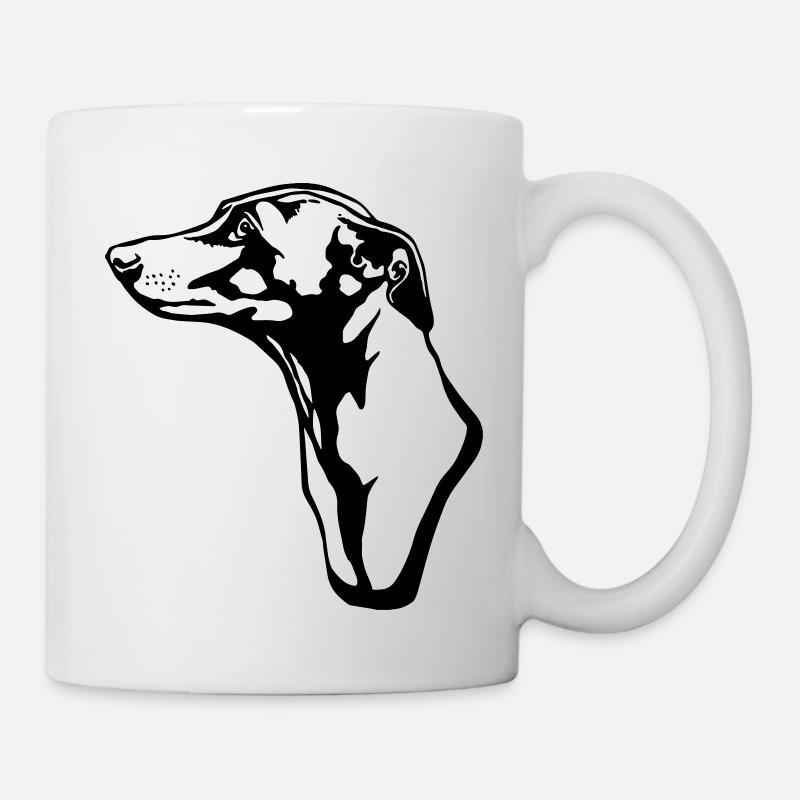 greyhound BACKGROUND - Tasse - Weiß