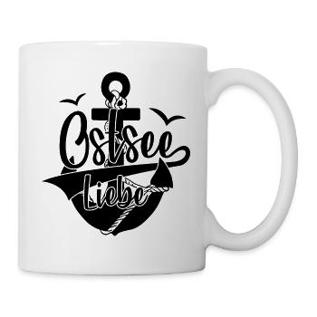 OSTSEE LIEBE URLAUB OSTSEEKÜSTE - Tasse - Weiß - Rechts
