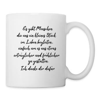 Ich danke dir - Tasse - Weiß - Rechts