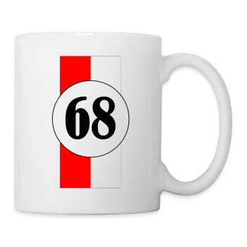 Alsace Haut Rhin 68 logo T-shirt - Tasse - Weiß - Rechts
