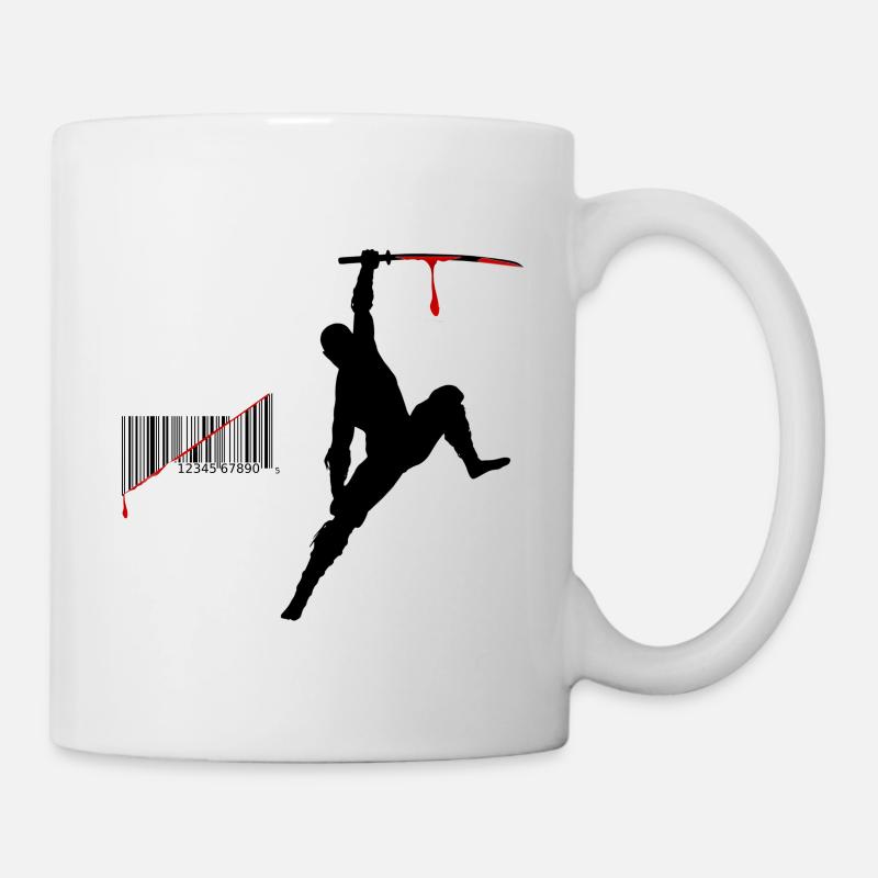 Ninja Barcode - Tasse - Weiß