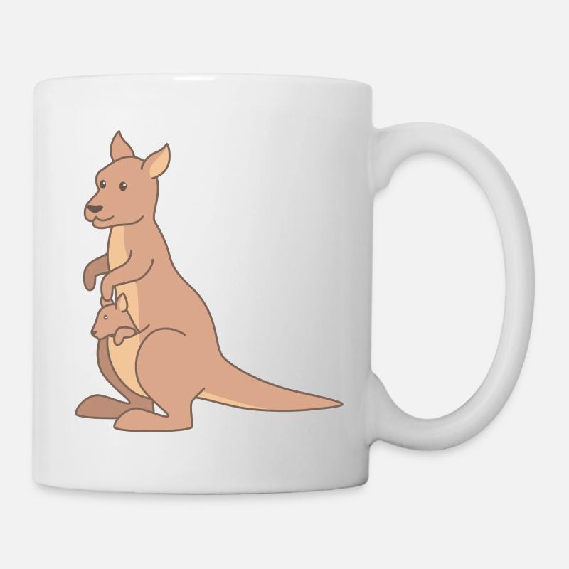 Känguru - Tasse - Weiß
