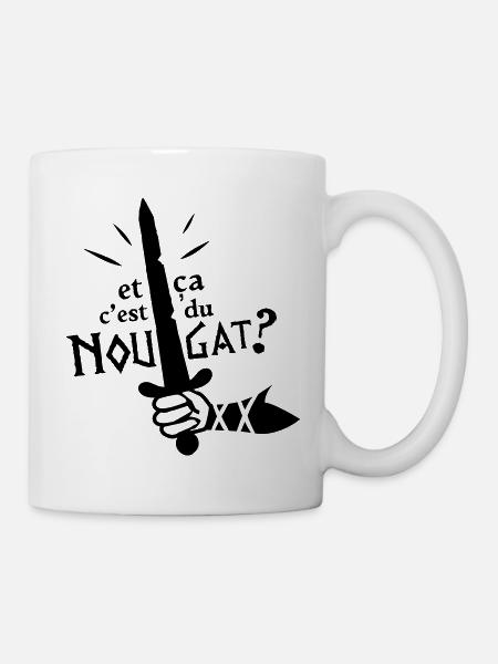 Et ça, c'est du Nougat ? Camelot, roi Arthur - Mug blanc - blanc