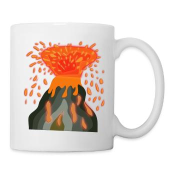 Vulkan - Tasse - Weiß - Rechts