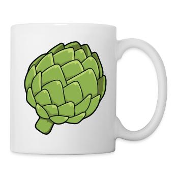 Artischocken - Tasse - Weiß - Rechts