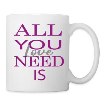 all you need is love - Tasse - Weiß - Rechts
