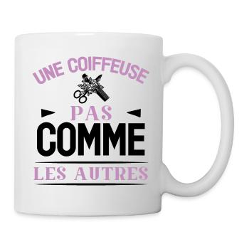 Une coiffeuse pas comme les autres cadeau humour - Mug blanc - blanc - Droite