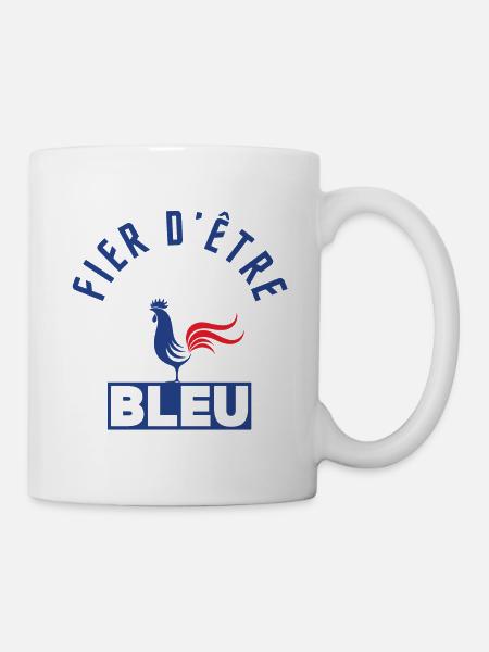 fier d'être Bleu (homme garçon) équipe de France - Mug blanc - blanc