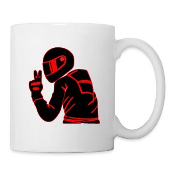 Motard - Mug blanc - blanc - Droite