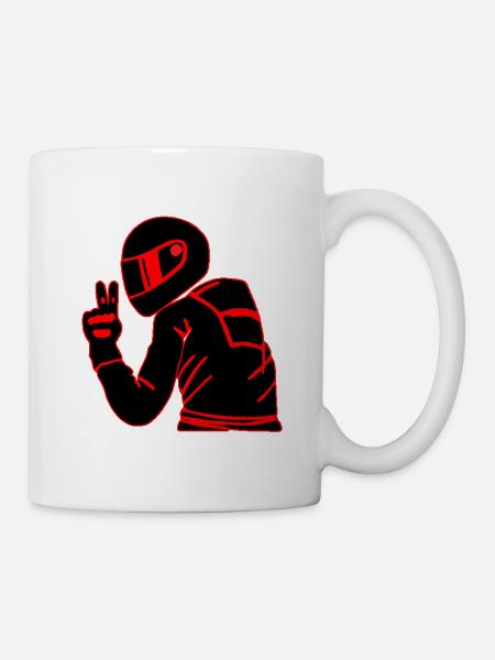 Motard - Mug blanc - blanc